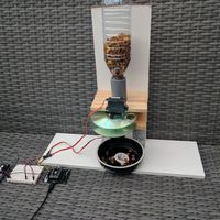 WiPy powered DIY cat food dispense prototype