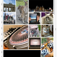 Small screen auto layout image grid