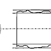 Tolerance zone measurement of a cylinder by fitting the smallest coaxial cylinder pair.