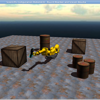 Simple 3D scene for path traversal.